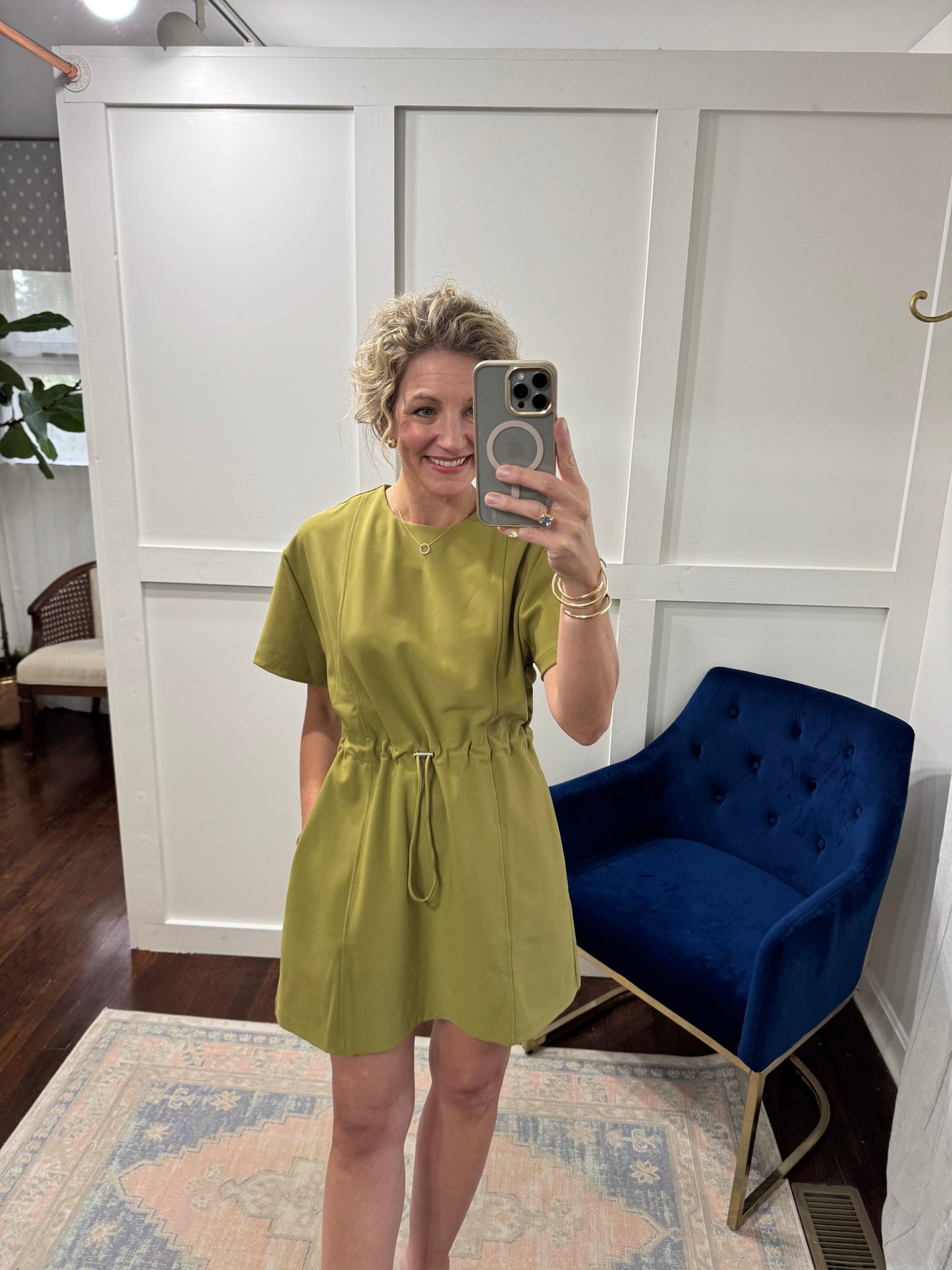 Olive not too sporty dress