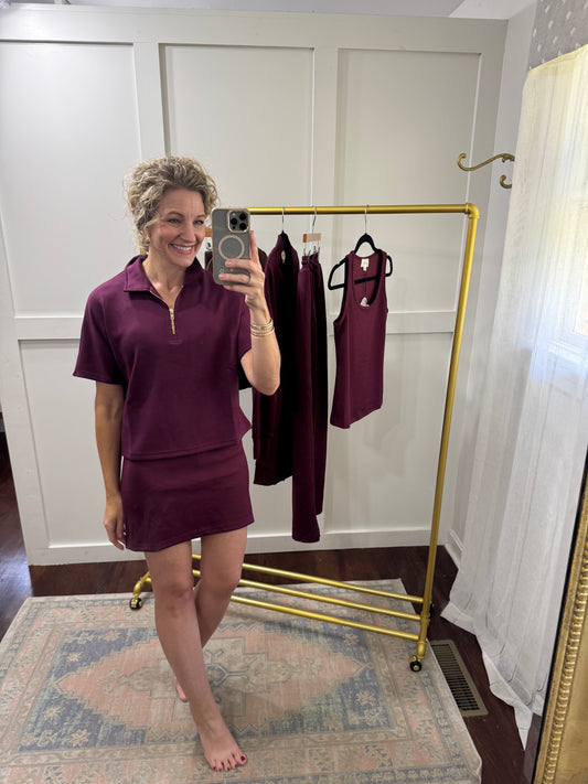 Port quarter zip top