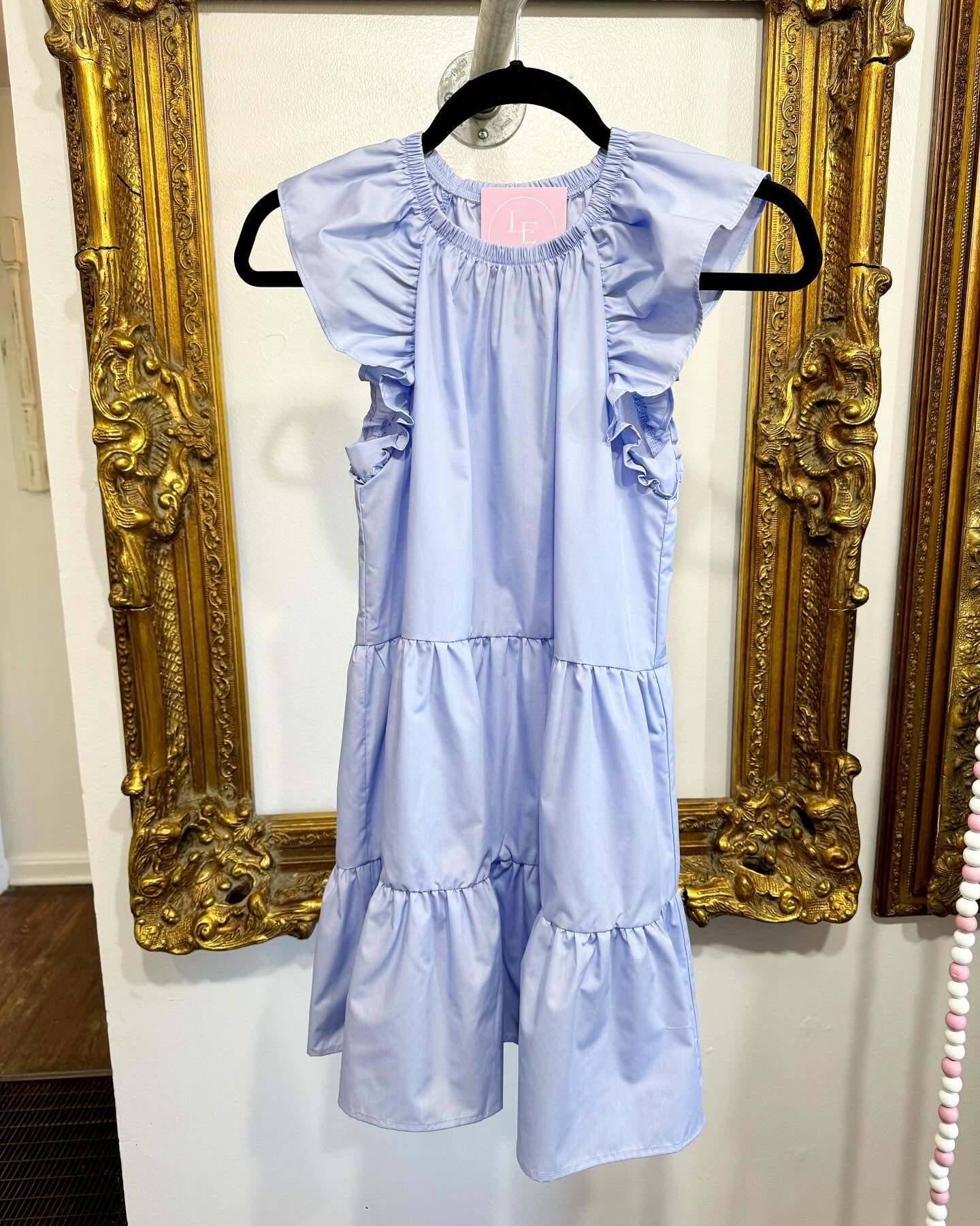 Layla sky blue dress-Tween