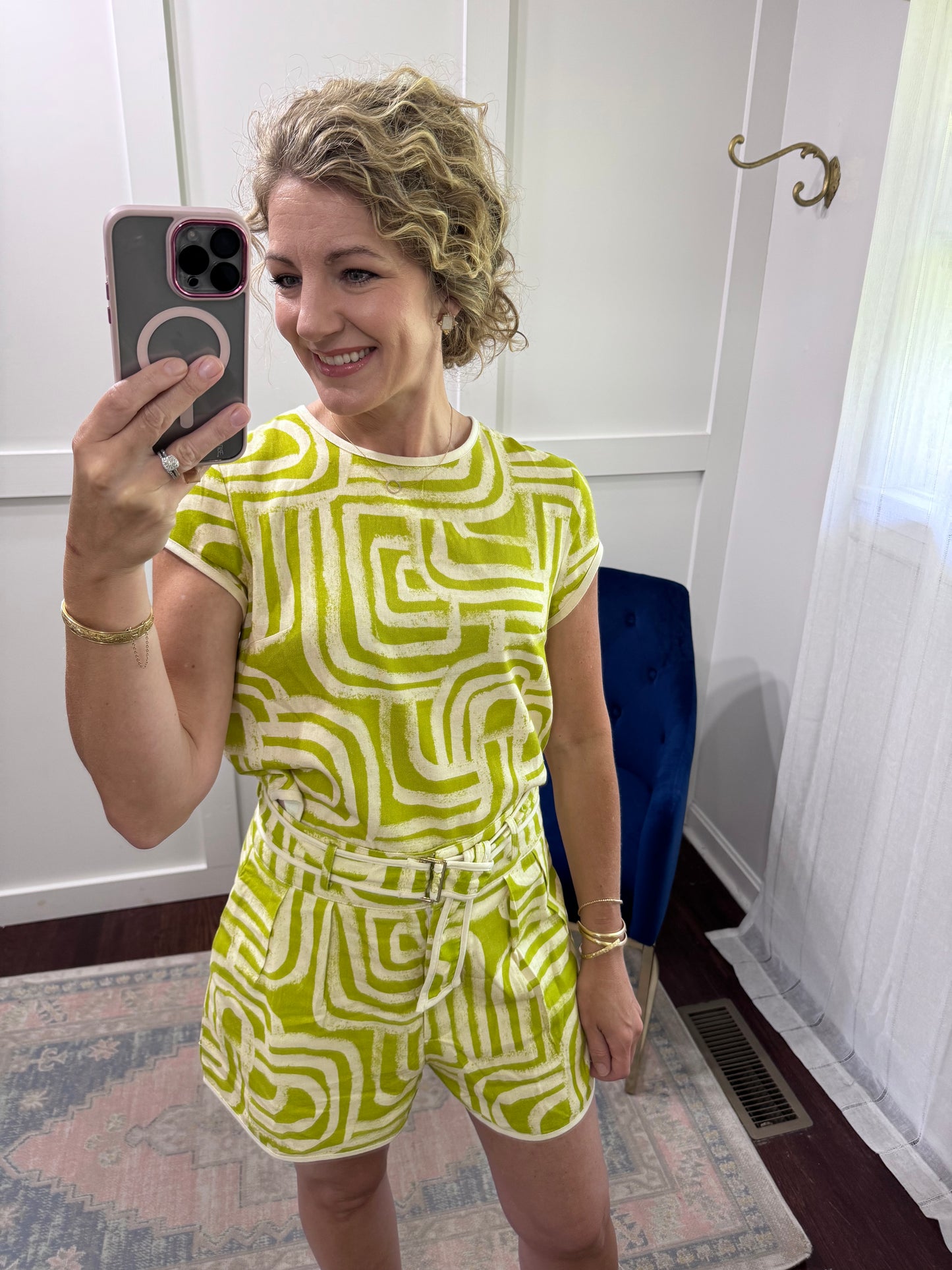 Matcha Maze Linnea top