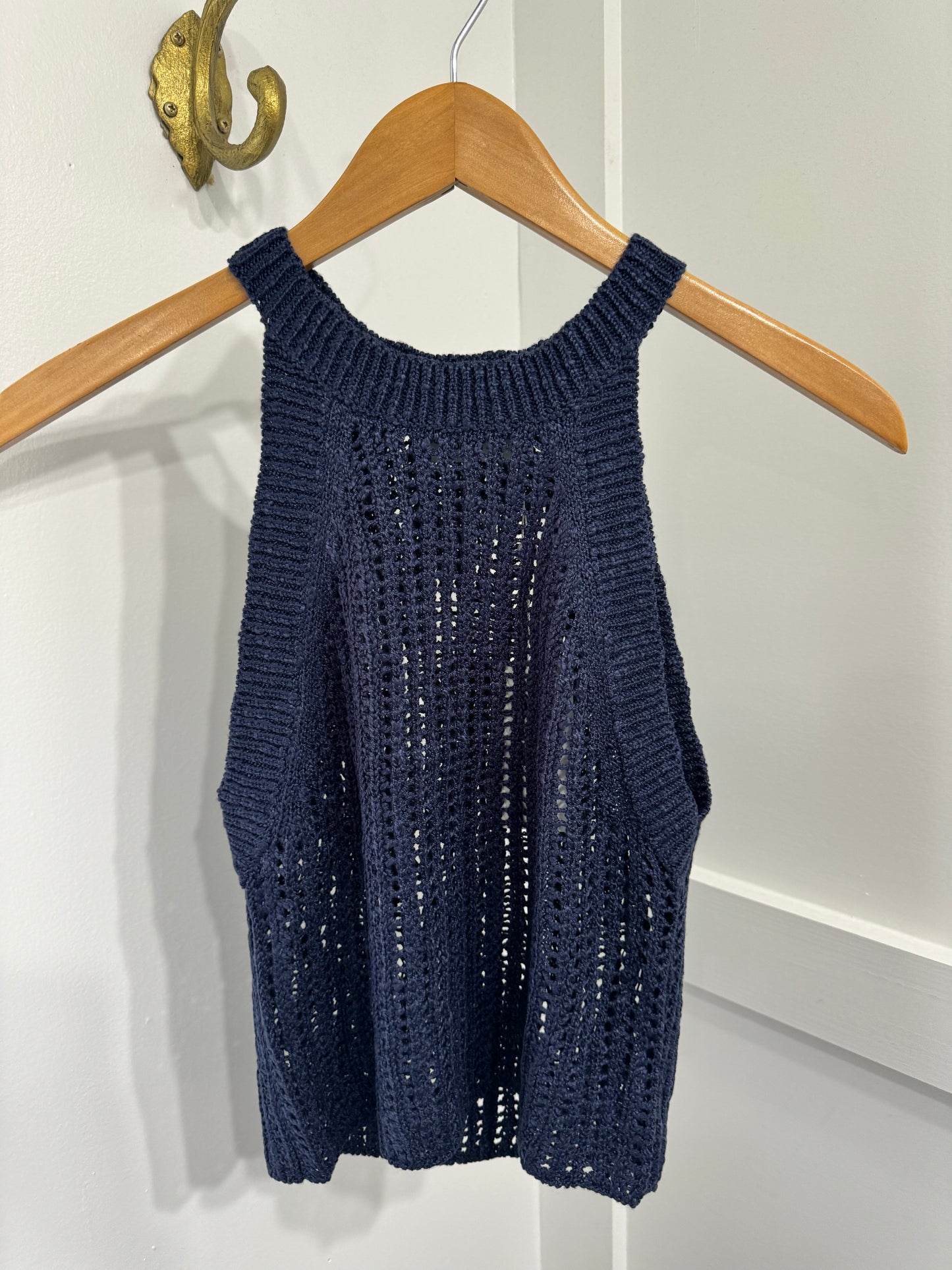 Rachel navy sweater tank