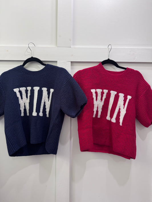 WIN gameday sweater