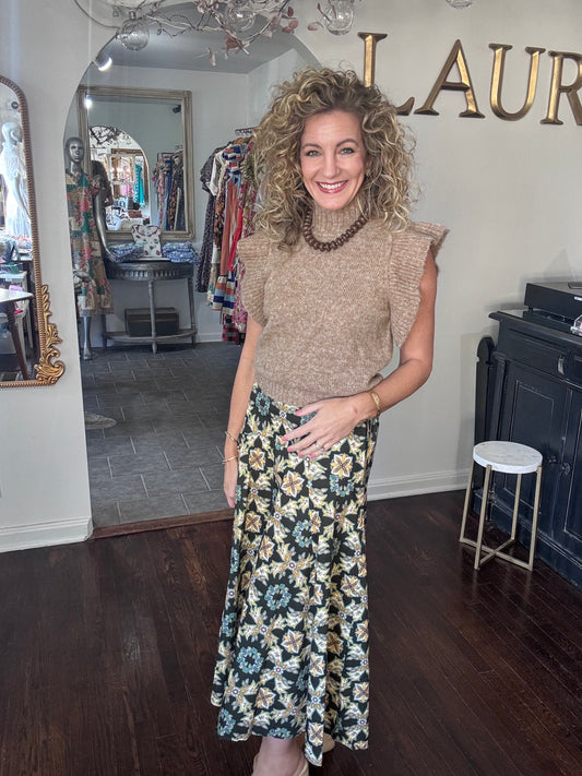 Lilou heathered oat sweater