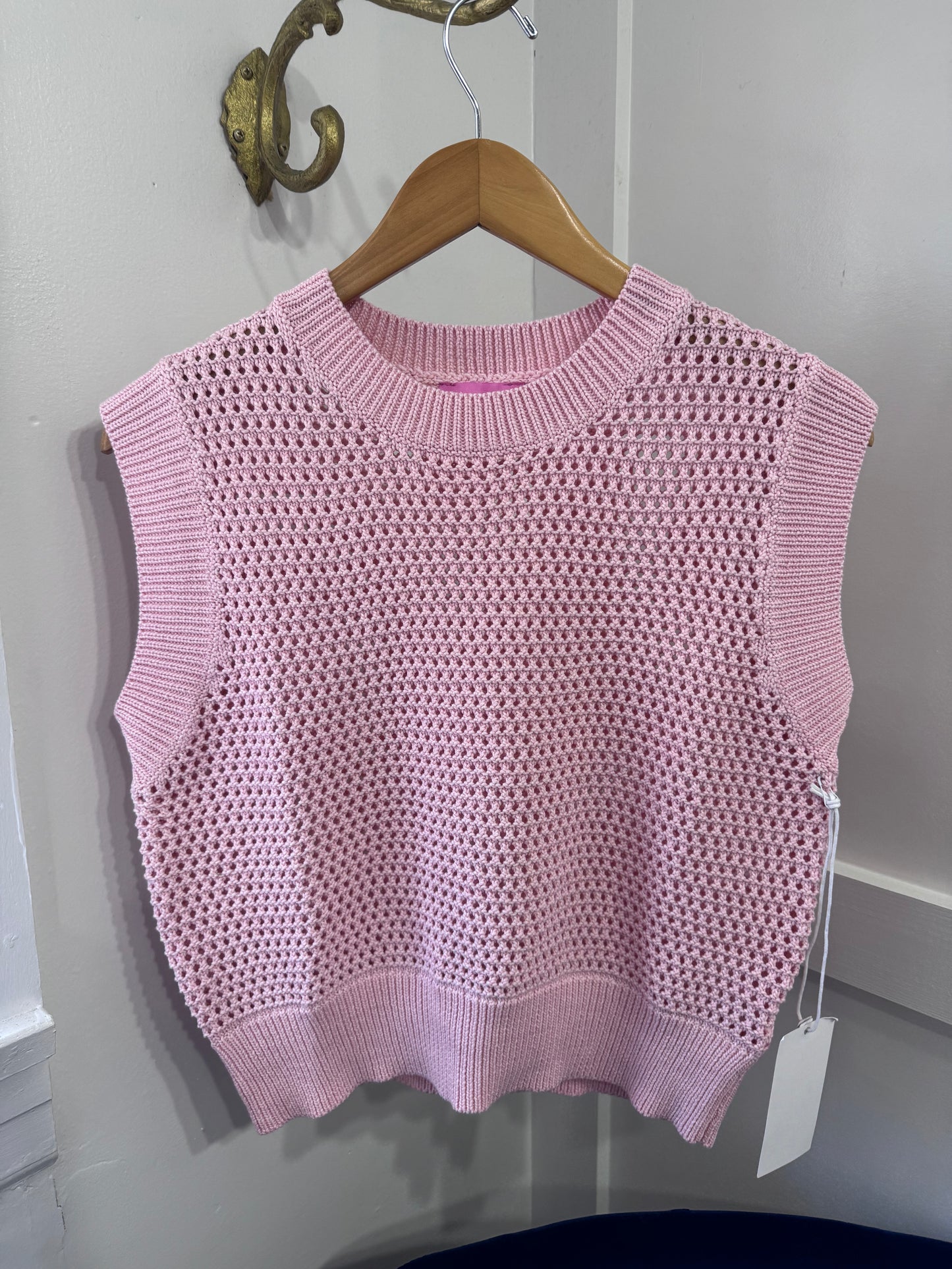 Soft pink summer sweater