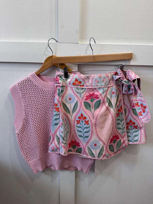 Petal trellis skort