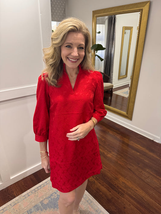 Realyn Red floral dress