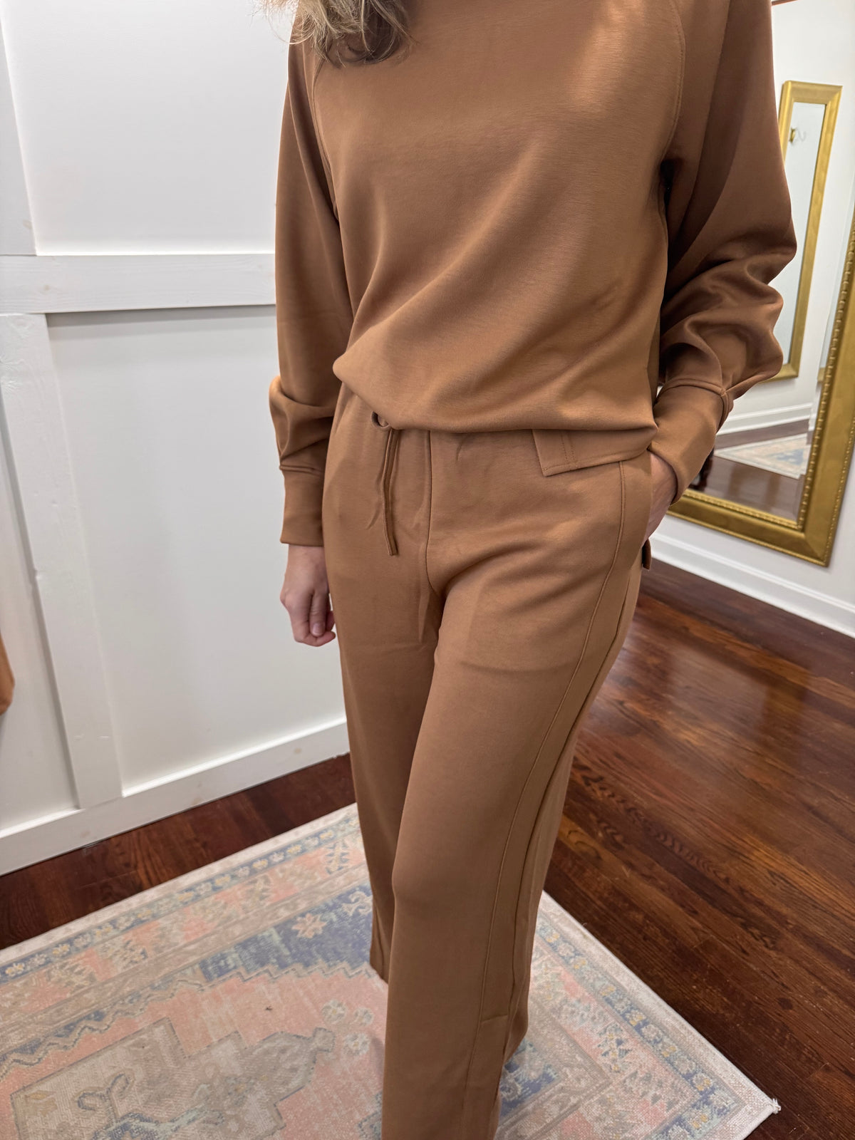 Latte buttery wide leg pants