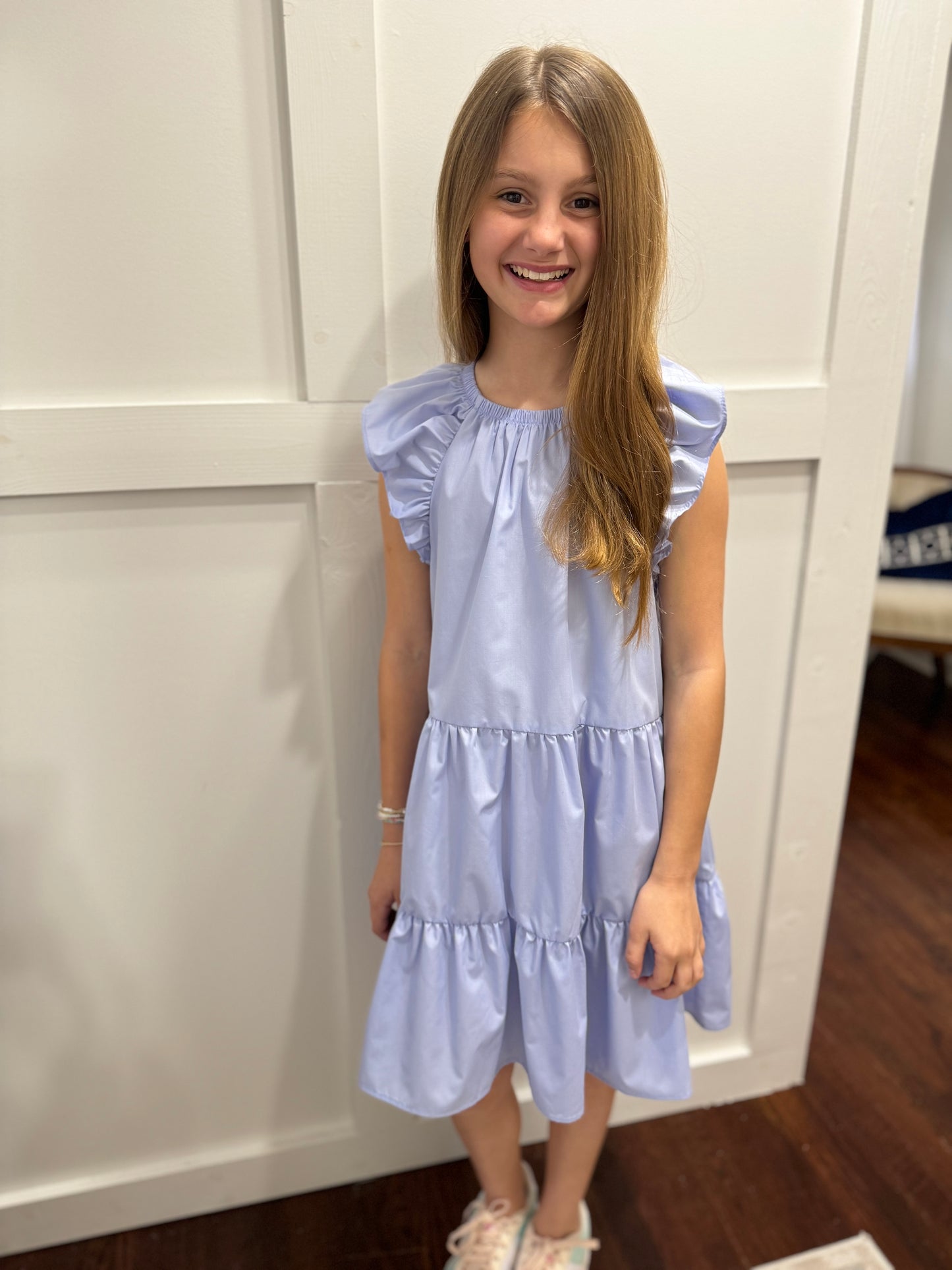 Layla sky blue dress-Tween