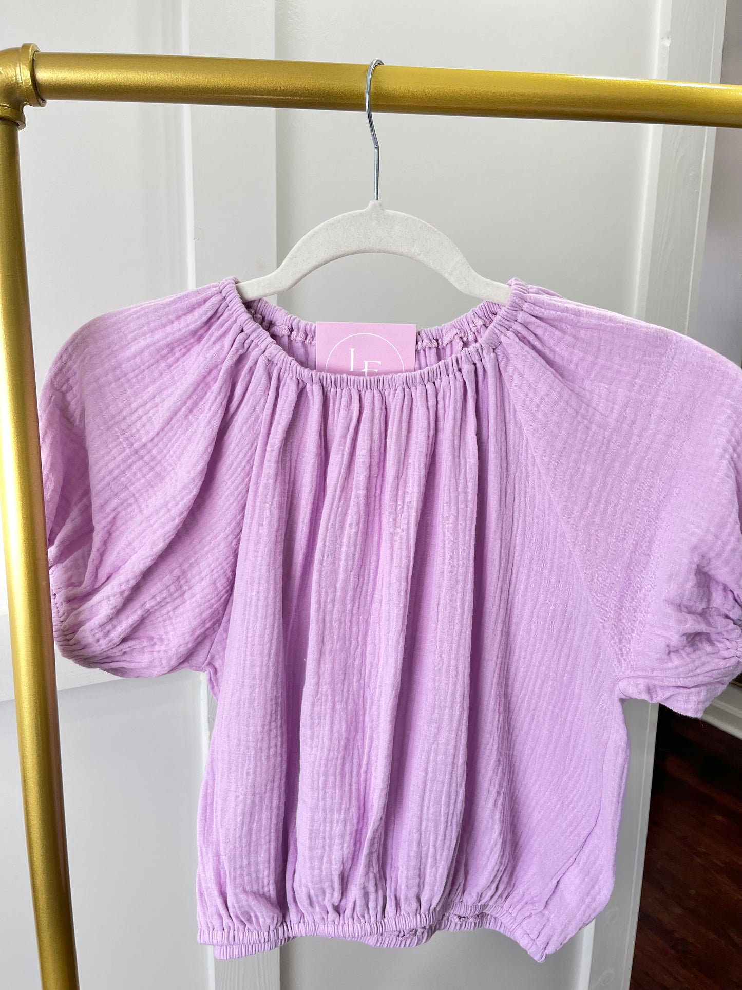 Alexis orchid gauze top-Tween